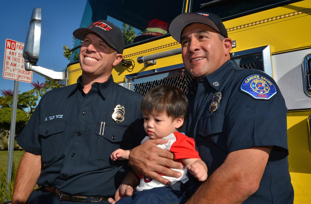 Surrendered Newborn Reunited With Garden Grove Firefighters