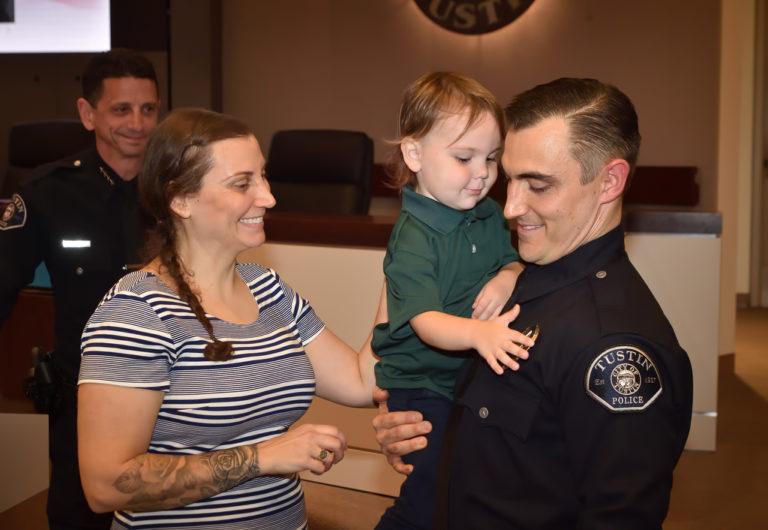 Tustin Police Department Promotes Lieutenant Swears In Two New