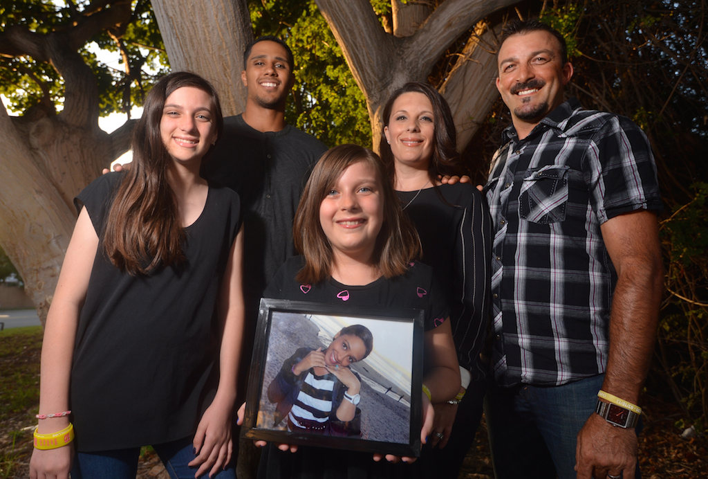 The family of Ariel Johnson, who was killed by a drunk driver in Garden Grove on March of 2013, will walking with Garden Grove police officers in Walk like MADD on October, 18 in Huntington Beach to Support Mothers Against Drunk Driving.