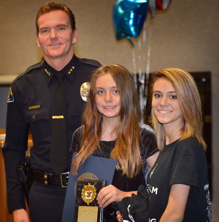 The Anaheim Police Department’s Do The Right Thing awards ceremony, “recognizing youth who distinguish themselves by their behavior, establishing them as a role models for they peers,” at Anaheim’s police headquarters.