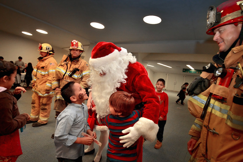 UCI Health Center Burn Survivors Holiday Party hosted by the Anaheim Fire Department at the Anaheim Convention Center.