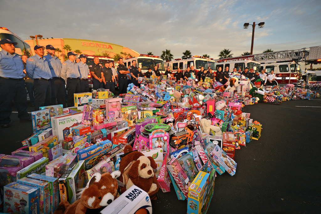 Spark Of Love Toy Drive 2014 at the Honda Center in Anaheim.
