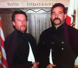 Cpl. DeCaprio, right, during an undercover assignment early in his career.