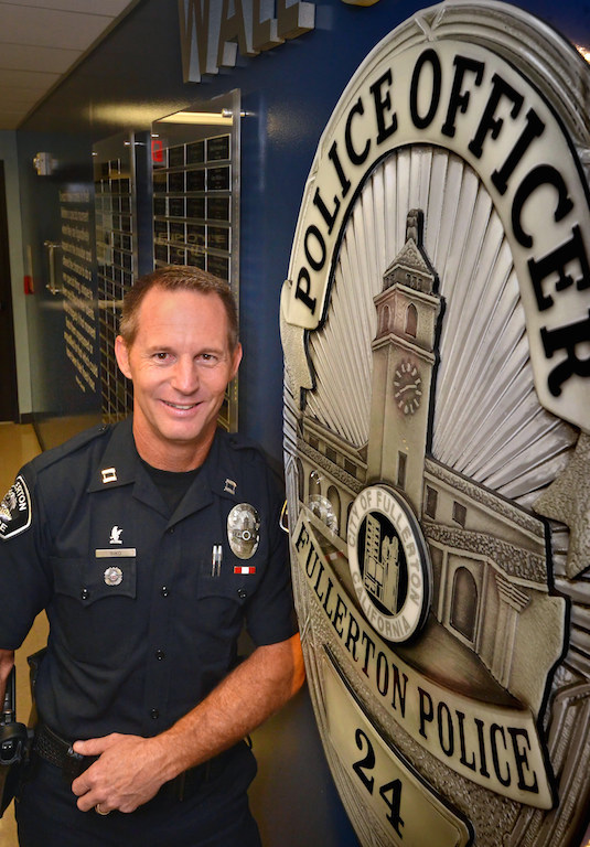 Recently promoted Fullerton Police Capt. John Siko: "I love this place. I love the people." Photo: Steven Georges