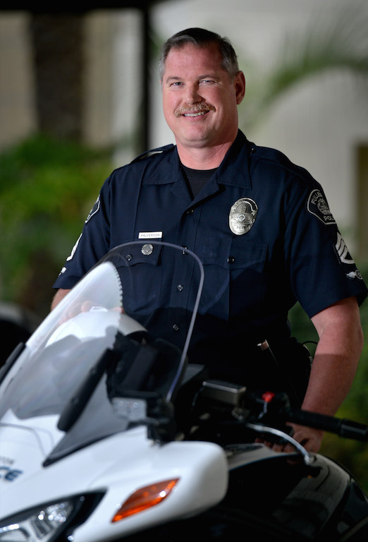 Recently retired Sgt. Eric Halverson of the Fullerton Police Department supervised Motor Officers the last three years of his career, but doesn't like motorcycles. Photo by Steven Georges/Behind the Badge OC