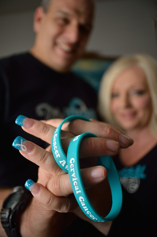 Teal and white are the colors of cervical cancer awareness. Loretta Baylos, a cervical cancer survivor, said she wants to raise awareness for the cause. 