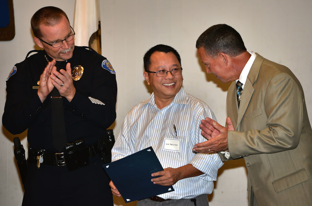 Loi Nguyen was honored for returning a wallet with $400 and credit cards that belonged to a Nevada woman visiting the area. Photo: Steven Georges