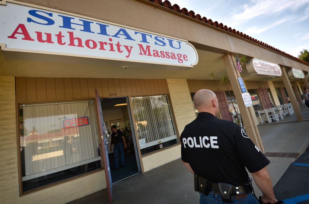 The La Habra police task force fined this business $2,800 for various violations including failure to provide payroll records. Photo by Steven Georges/Behind the Badge OC 