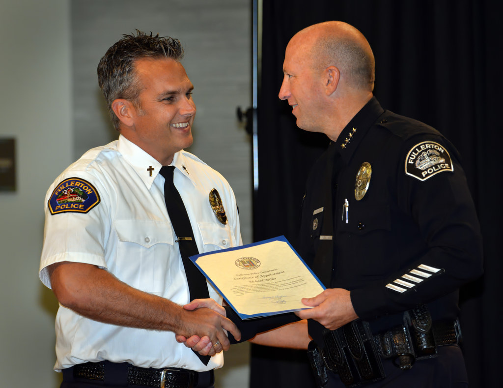 Fullerton Police Department’s Promotions and Awards Ceremony at the Fullerton Community Center Grand Hall.