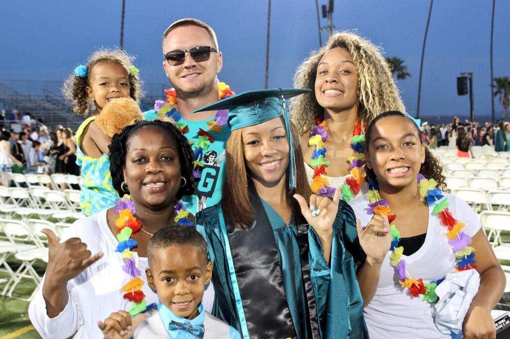 Jimmy Rumsey poses with his family at his daughter's graduation from the University of Hawaii. Photo courtesy Jimmy Rumsey. 
