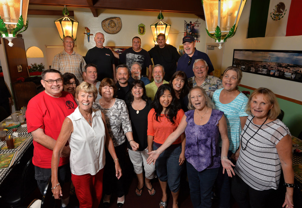 Retired employees (and a couple of current ones ) of the Garden Grove PD gather for the last time Aug. 6 at Casa de Soto restaurant, a landmark for police in the city since 1973. Photo by Steven Georges/Behind the Badge OC