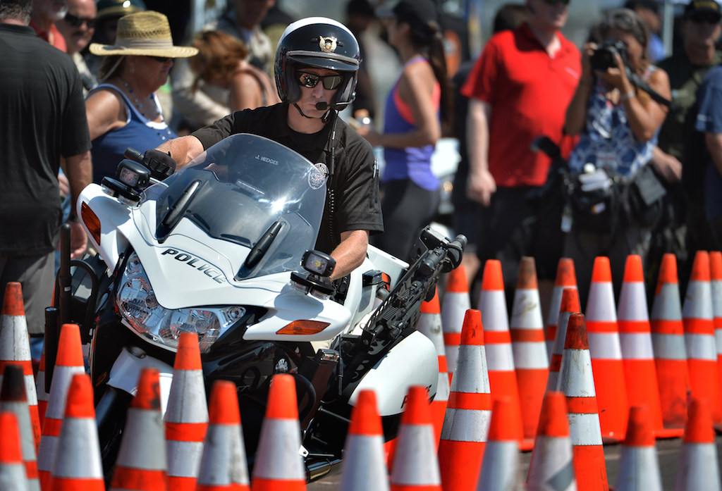 The OCTOA’s (Orange County Traffic Officers Association) annual Police Motorcycle Training and Skills Competition at Huntington State Beach.