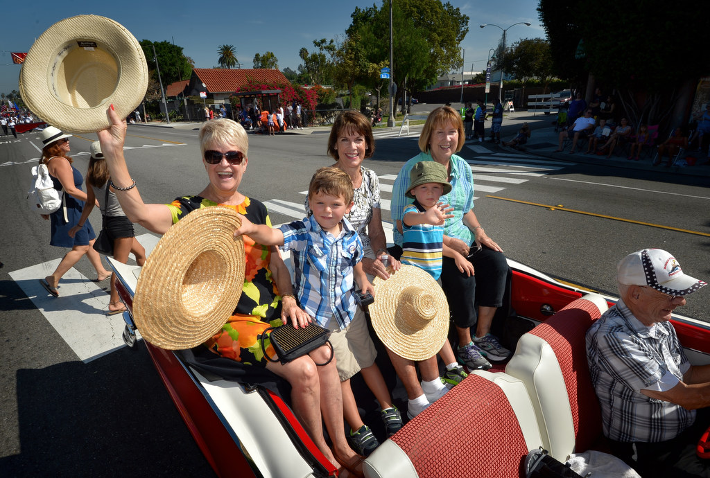 The Chapman family (Family of Charles C. Chapman) rides down Harbor Blvd. as the Grand Marshal (one of two Grand Marshal’s) during the Founders Day Parade. Photo by Steven Georges/Behind the Badge OC