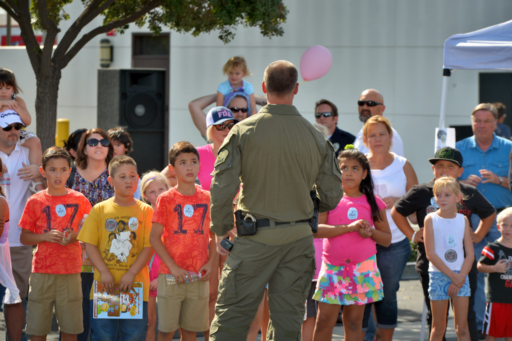 Families gather for a SWAT demonstration during Fullerton PD’s Fourth Annual Police Department Open House. Photo by Steven Georges/Behind the Badge OC