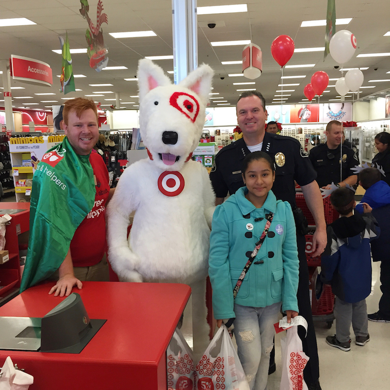 The La Habra Police Department partnered with Target to give 10 deserving children a shopping spree for the holidays. 