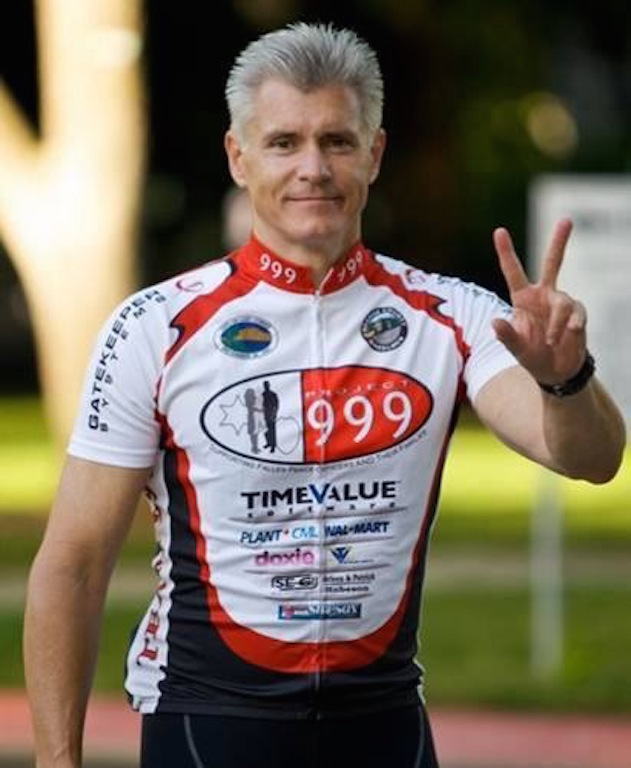 Former Westminster Police Chief Mitch Waller was an avid cyclist and a supporter for Project 999, which looked to raise money for families of fallen officers. Waller was killed while cycling on the 133 freeway when he was hit by a distracted driver. Photo courtesy Sally Waller. 