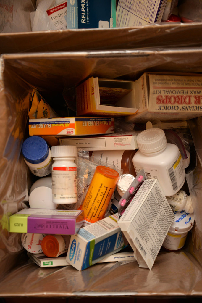 Various medications brought in to the Garden Grove Police Department for proper disposal, part of the National Drug Take Back Initiative. Photo by Steven Georges/Behind the Badge OC