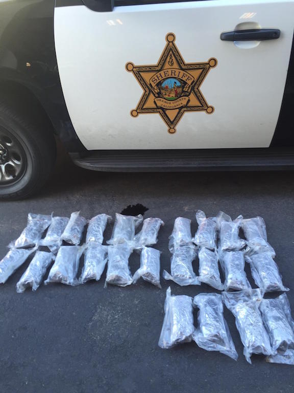 This year so far, the Orange County Sheriff's Department Highway Interdiction Team has made 16 significant busts. Deputies have found methamphetamine, heroin, cocaine, pain killers and drug money hidden in various vehicles. Photo courtesy OCSD. 