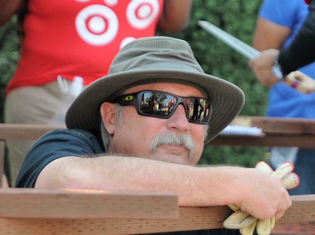 OCSD Deputy Robert Hack was among close to 40 OCSD employees who volunteered in a playground construction project at the Independencia Family Resource Center in Anaheim. Photo by Lou Ponsi/Behind the Badge OC 