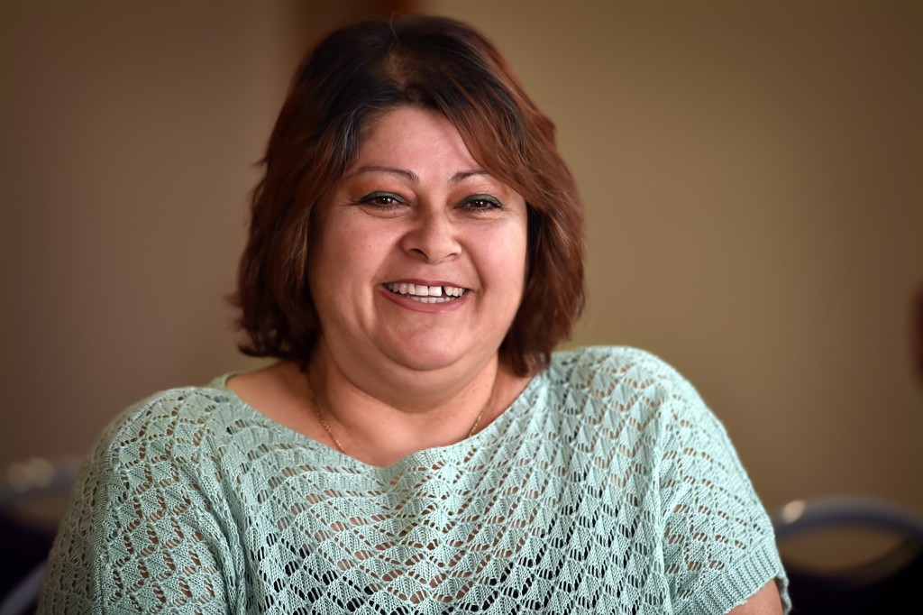 Norma Perez talks about her experience in the Spanish speaking Citizens' Academy class put on by the La Habra PD. Photo by Steven Georges/Behind the Badge OC