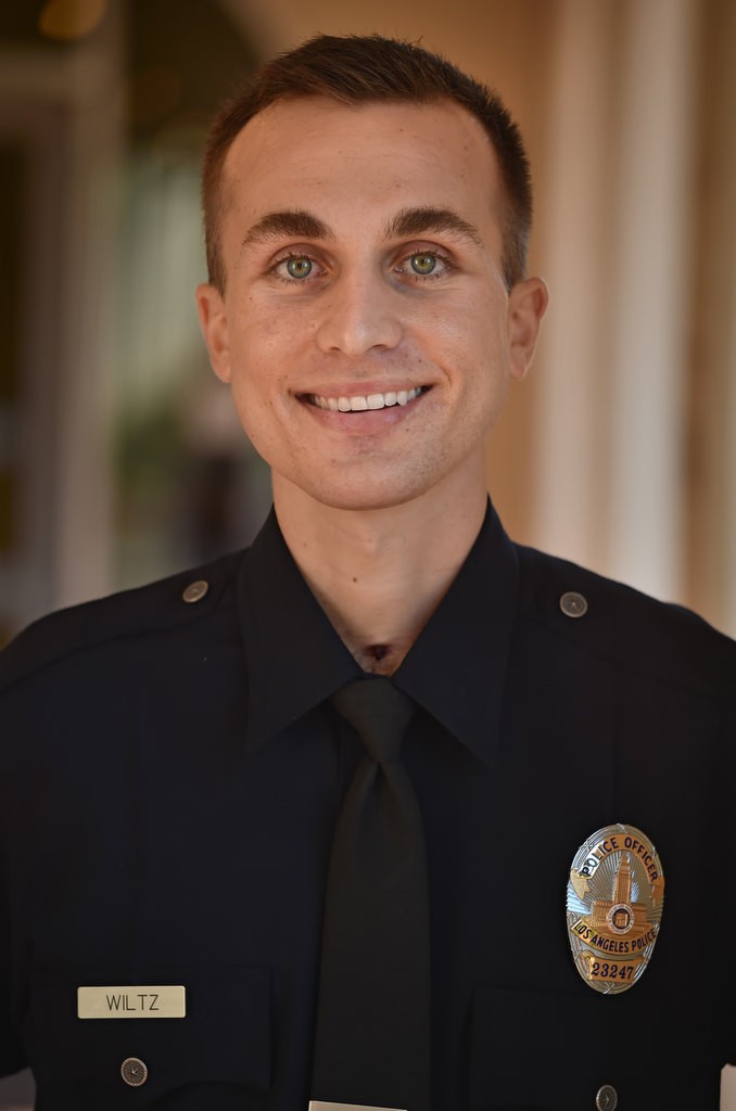 Los Angeles PD Officer Nick Wiltz who lost a leg as a result of a motorcycle accident in Fullerton. Photo by Steven Georges/Behind the Badge OC