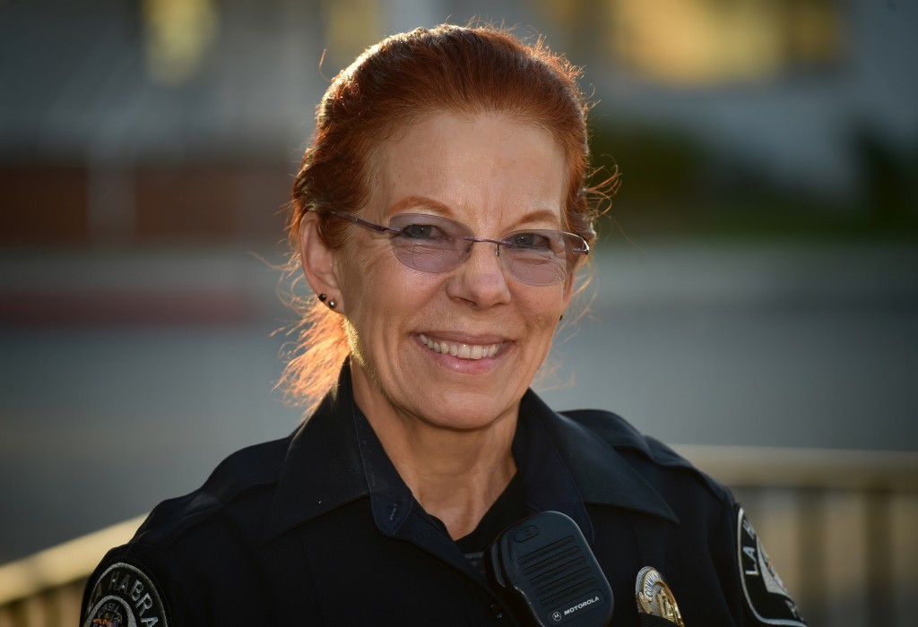 La Habra PD’s Community Service Officer II Christina Nunez who helps organize the annual Tip A Cop fundraiser for La Habra PD as well as being involved in LHPD’s Special Olympic torch run. Photo by Steven Georges/Behind the Badge OC