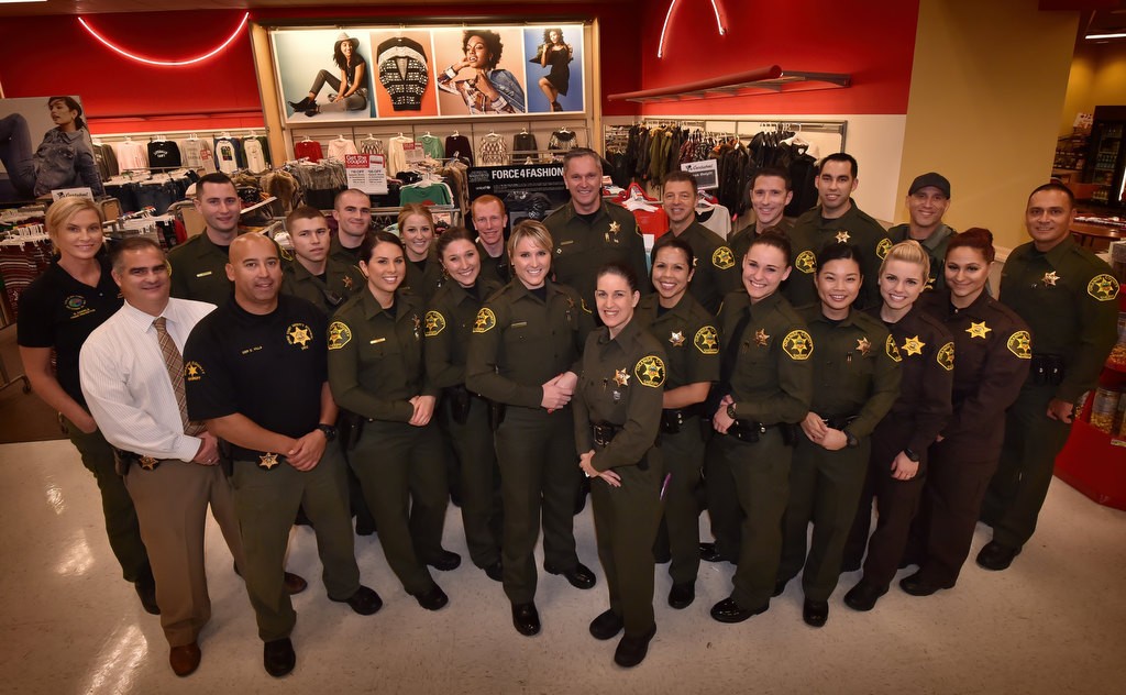 Deputies with the OC Sheriff Department at the Target store in Foothill Ranch who came to help with the holiday Shop with a Deputy event. Photo by Steven Georges/Behind the Badge OC
