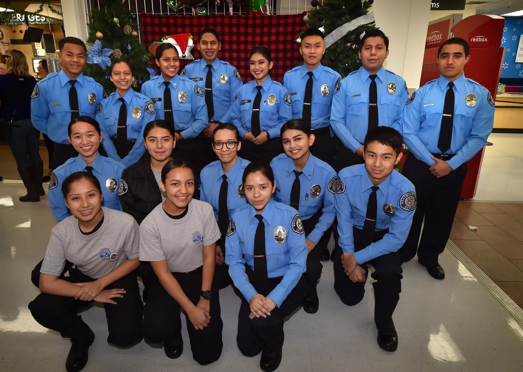 Westminster PD Explorers gather at the Westminster Wal-Mart as they volunteer their time to participate in the annual Shop with a Cop event. Photo by Steven Georges/Behind the Badge OC