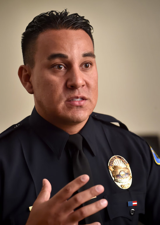Anaheim PD Investigator Rudy Valdez of the Gang Suppression Detail. Photo by Steven Georges/Behind the Badge OC