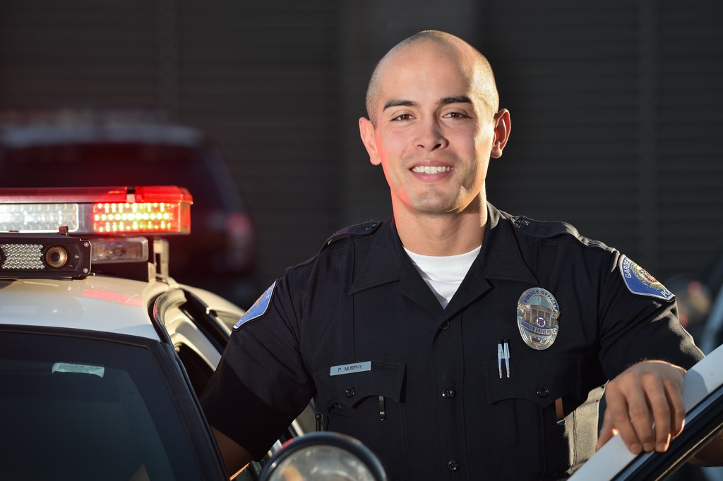 Officer Patrick Murphy, a rookie with the Garden Grove Police Department, started as an explorer with GGPD. Photo by Steven Georges/Behind the Badge OC