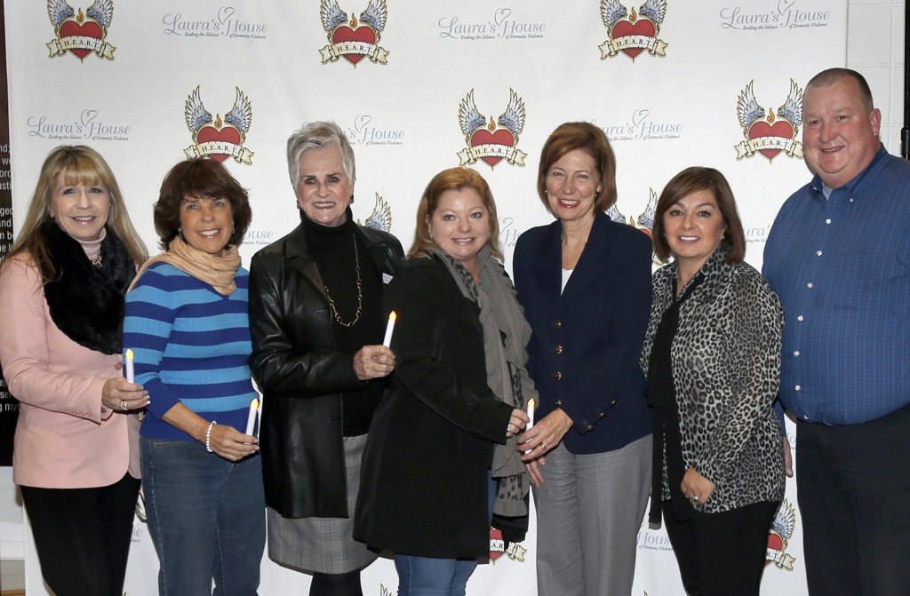 Sheriff Sandra Hutchens is joined by fellow supporters of Laura's House.  Photo by Christine Cotter/Behind the Badge OC