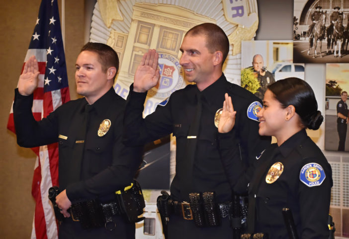 Garden Grove Pd Welcomes Three New Officers To Agency Behind The Badge 