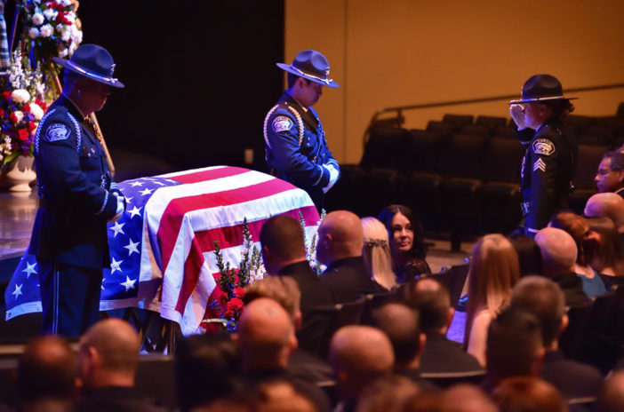 Law enforcement community helps celebrate the life of fallen Cypress PD ...