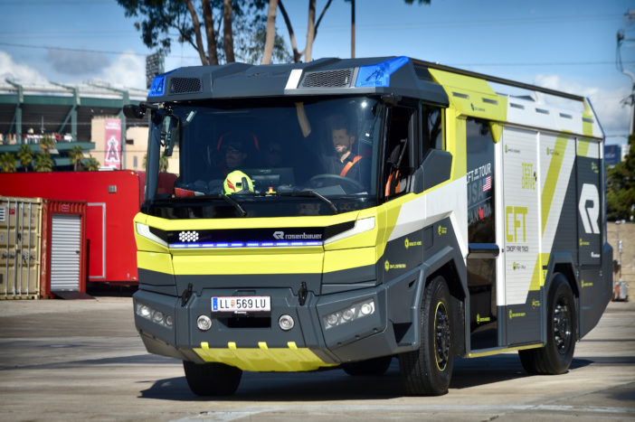 World’s First Electric Fire Truck Makes Its Inaugural U.S. Stop In ...