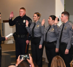 Public pinning, promotions return to Tustin Police Department