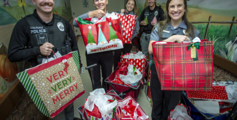 Tustin Police Department delivers holiday happiness to hospitalized kids