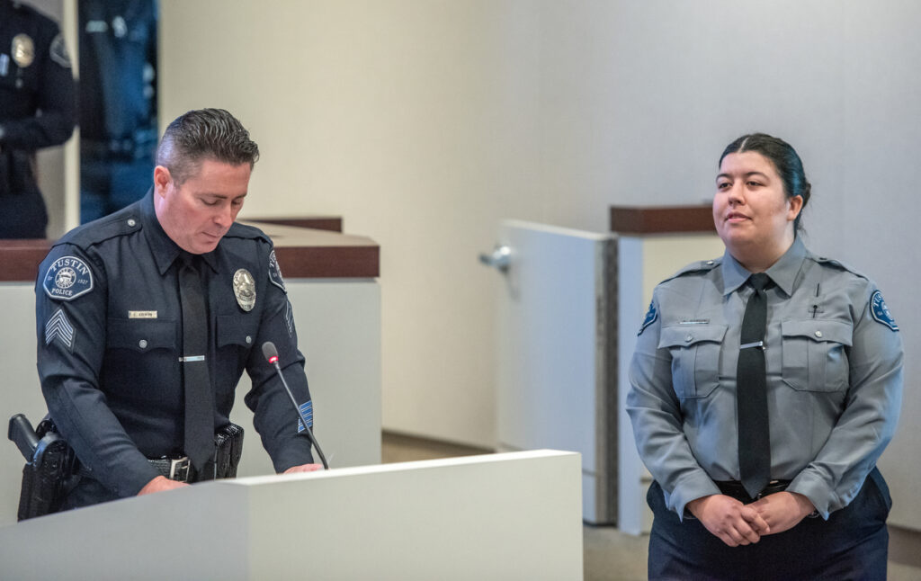 Tustin celebrates 14 new hires and promotees - Behind the Badge