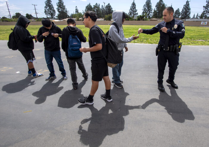 Fitz Intermediate Santa Ana School Resource Officer’s value goes way beyond passing out ...