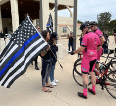 Best of BTB: Riders return to offer condolences and accept congratulations as the 10th annual Code 3 for a Cause bike ride concludes in Westminster