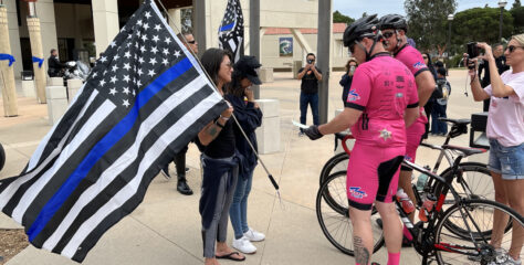 Best of BTB: Riders return to offer condolences and accept congratulations as the 10th annual Code 3 for a Cause bike ride concludes in Westminster