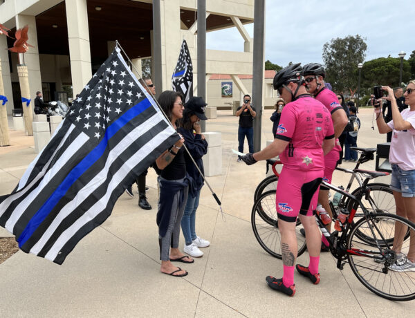 Best of BTB: Riders return to offer condolences and accept congratulations as the 10th annual Code 3 for a Cause bike ride concludes in Westminster
