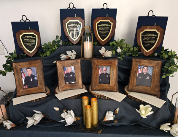 Four outstanding officers honored by Fairhaven Memorial Park and Mortuary