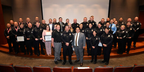 Santa Ana Police Department recognizes staff for life-saving first aid, apprehending dangerous criminals, excellent service to the community